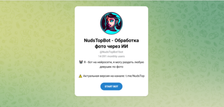 Раздеть по фото: нейросеть NudsTopBot