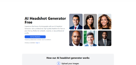 Нейросеть для генерации фото на документы AI Headshot Generator Free