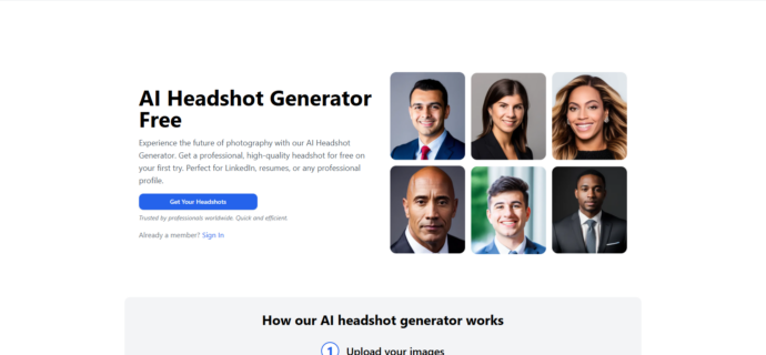 Нейросеть для генерации фото на документы AI Headshot Generator Free